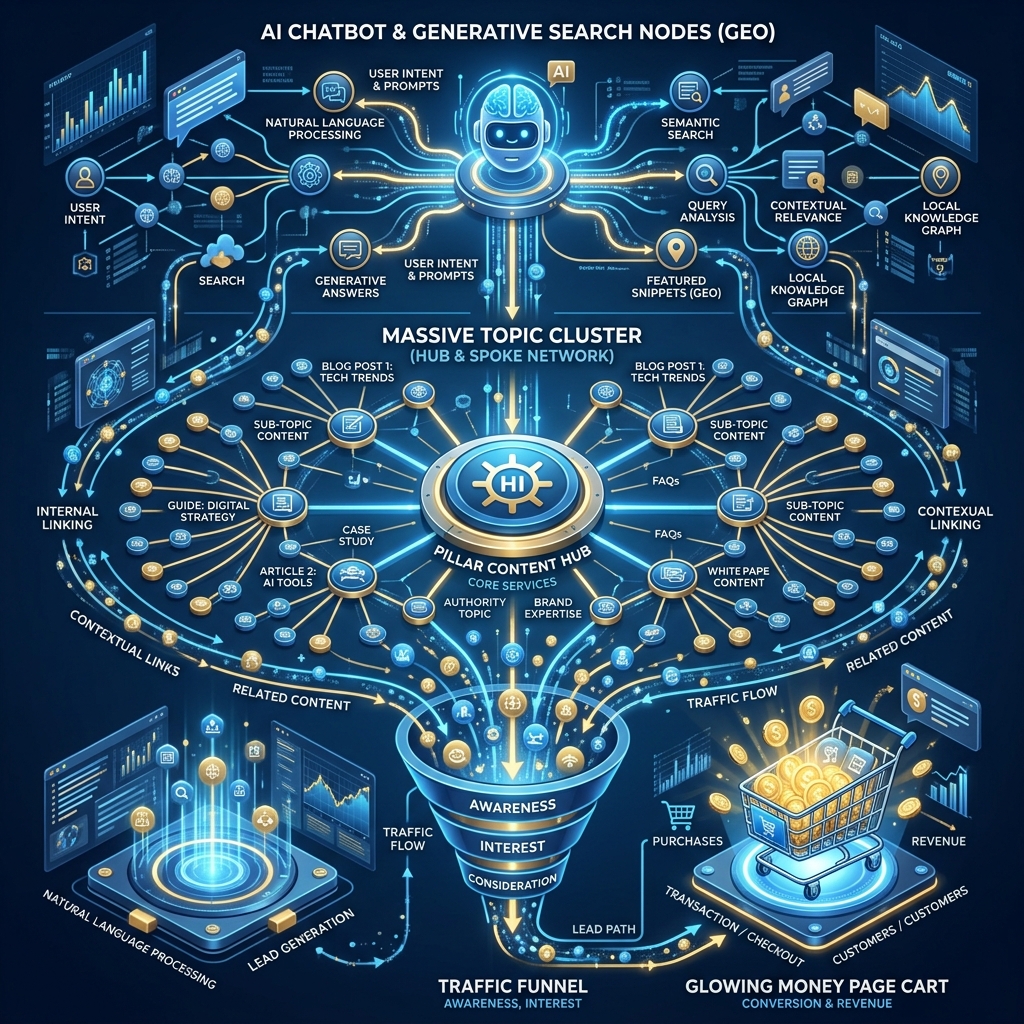 SEO Masterplan 2026: GEO, Topic Clusters, and Money Page Funnel