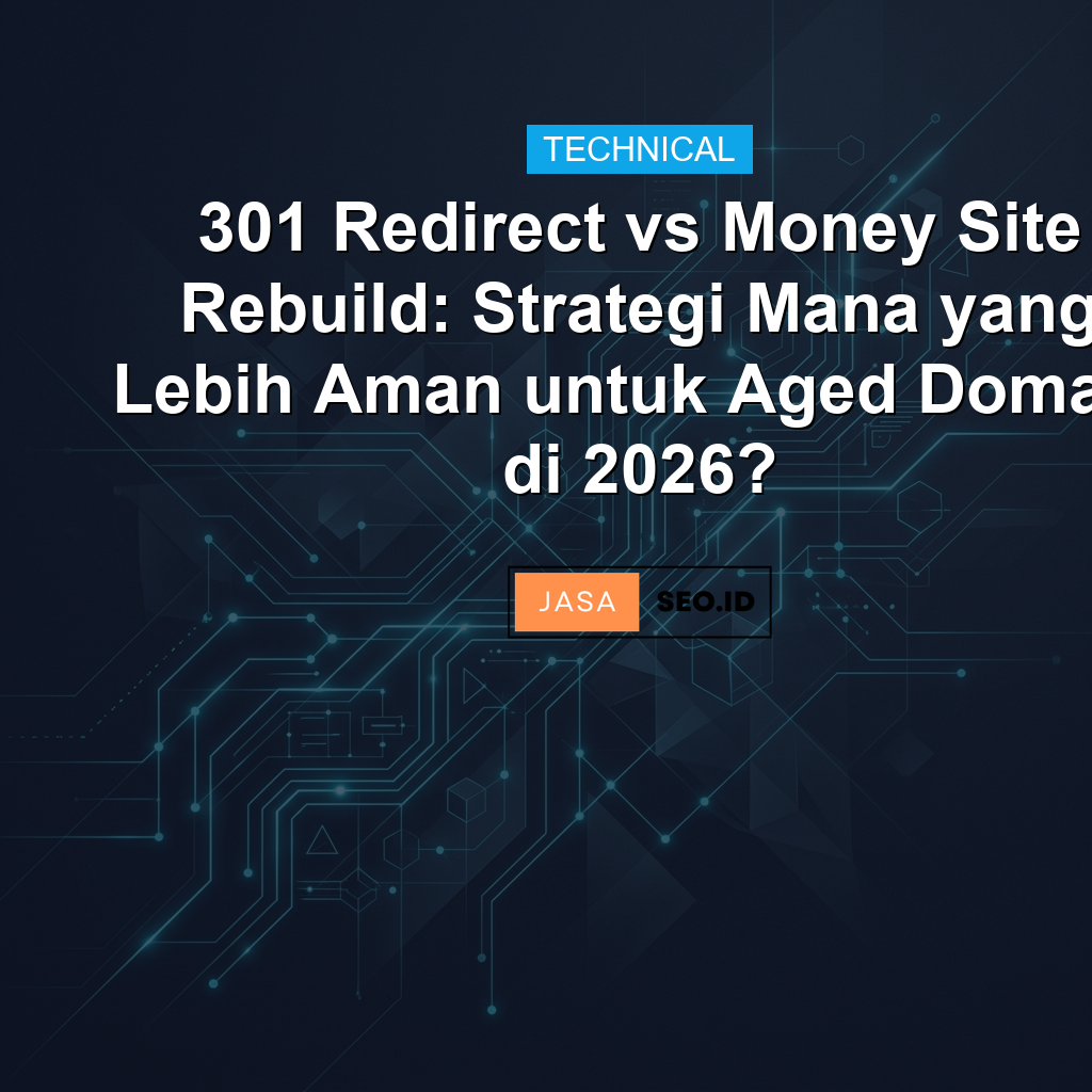 301 Redirect vs Money Site Rebuild: Strategi Mana yang Lebih Aman untuk Aged Domain di 2026?