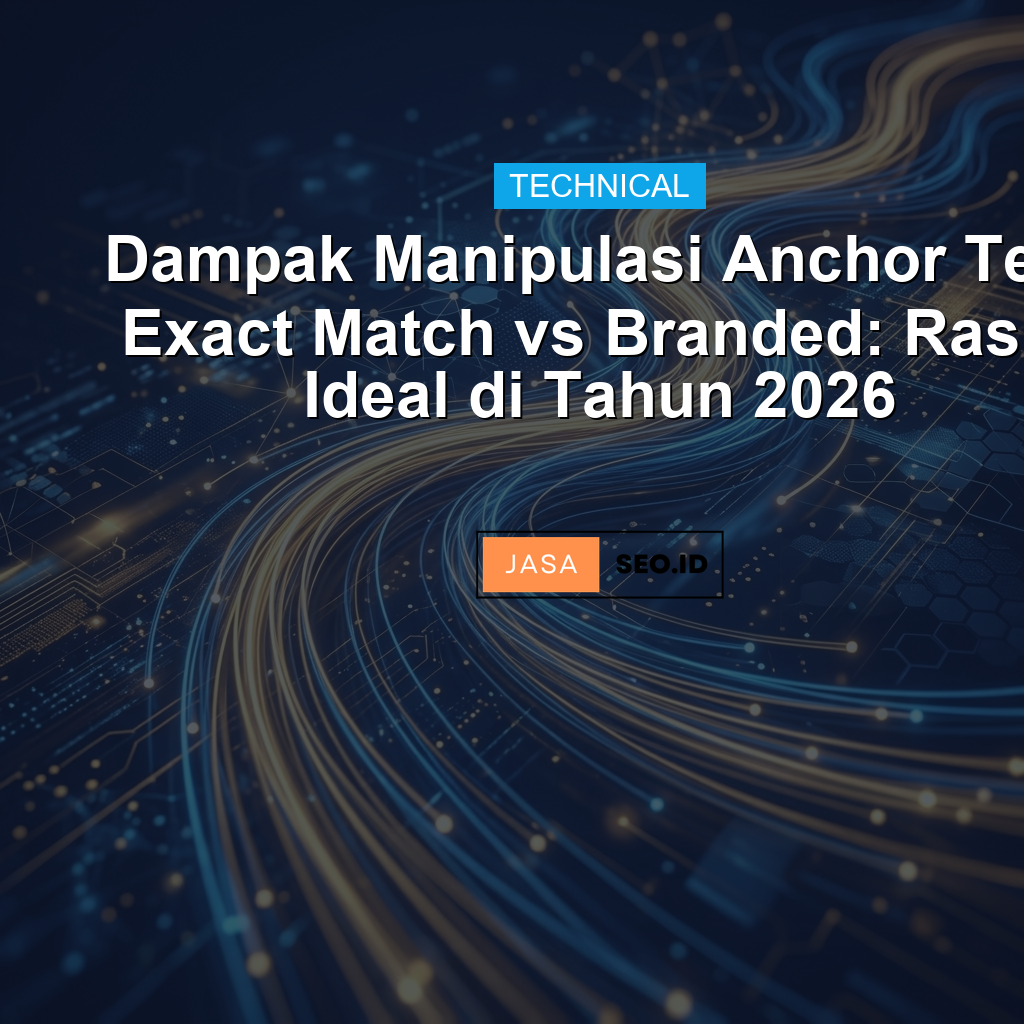 Dampak Manipulasi Anchor Text Exact Match vs Branded: Rasio Ideal di Tahun 2026