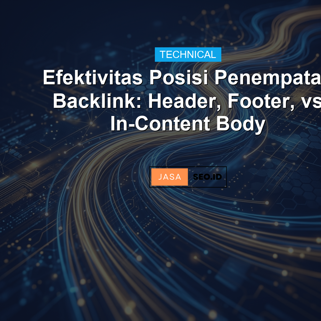 Efektivitas Posisi Penempatan Backlink: Header, Footer, vs In-Content Body
