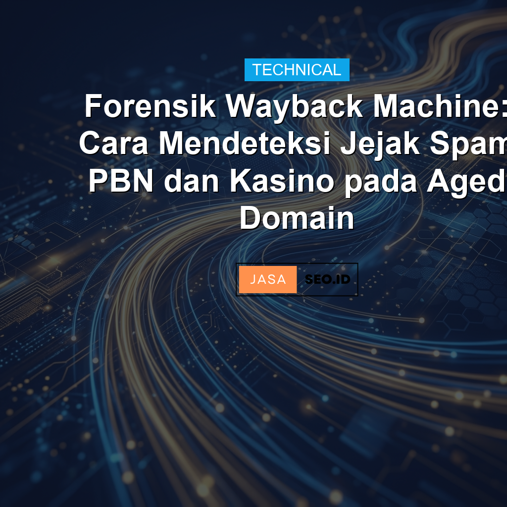 Forensik Wayback Machine: Cara Mendeteksi Jejak Spam PBN dan Kasino pada Aged Domain