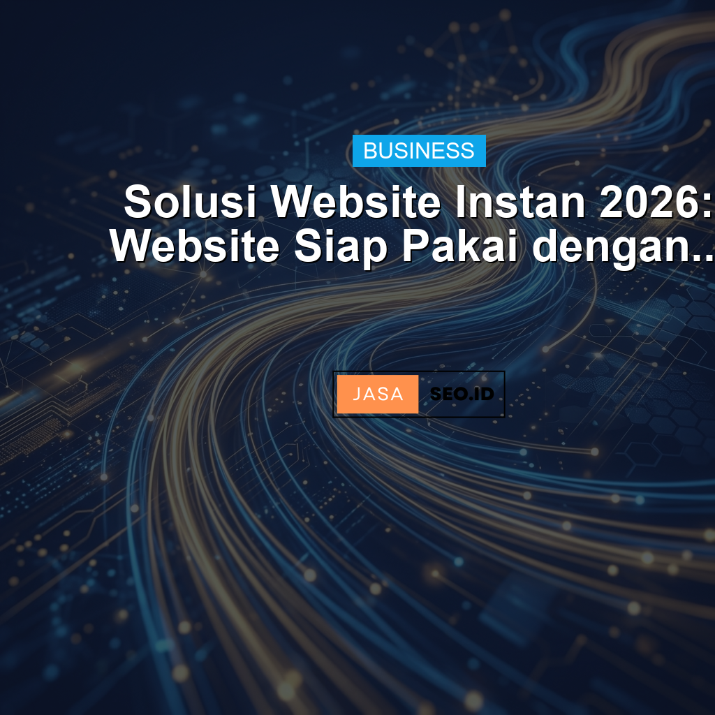 Solusi Website Instan 2026: Website Siap Pakai dengan...