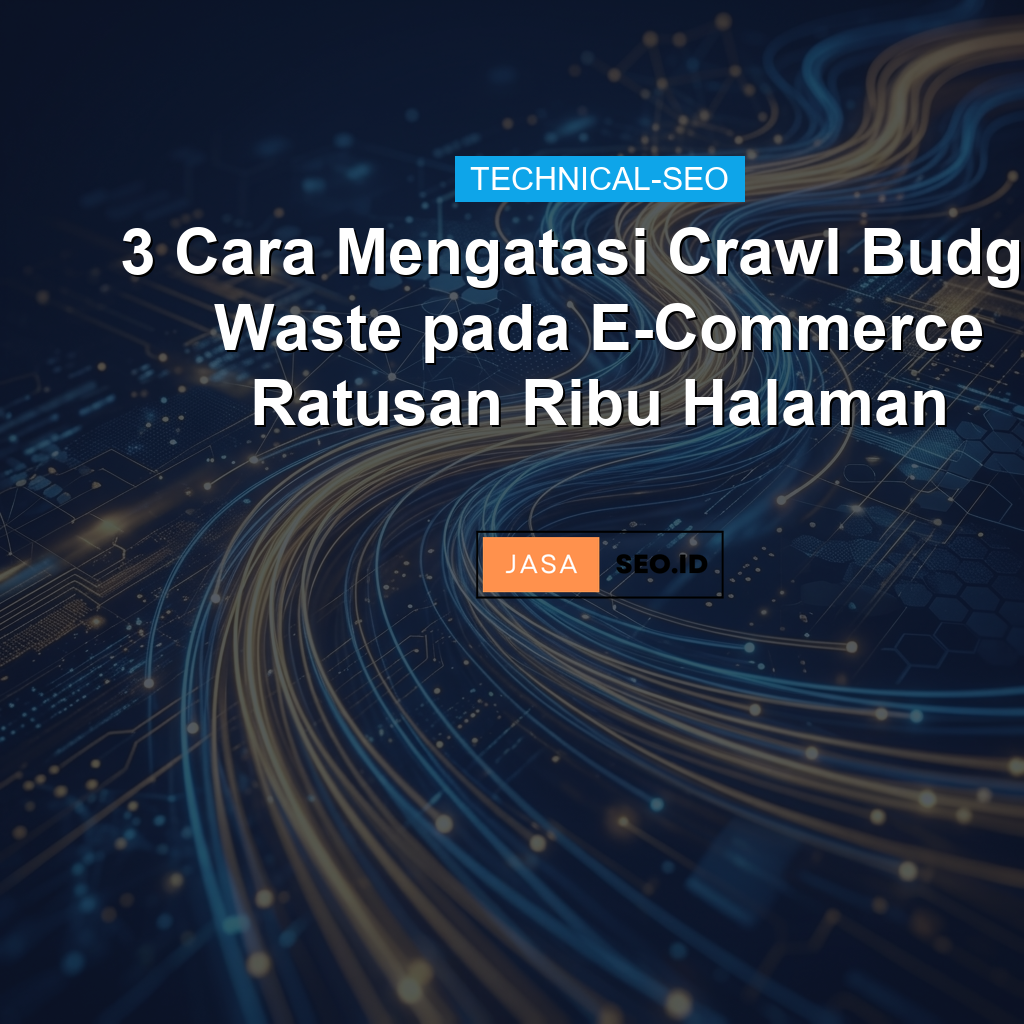 3 Cara Mengatasi Crawl Budget Waste pada E-Commerce Ratusan Ribu Halaman